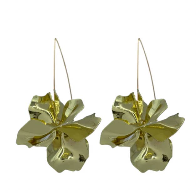 Air Bloom Drop Acrylic Flower Earrings