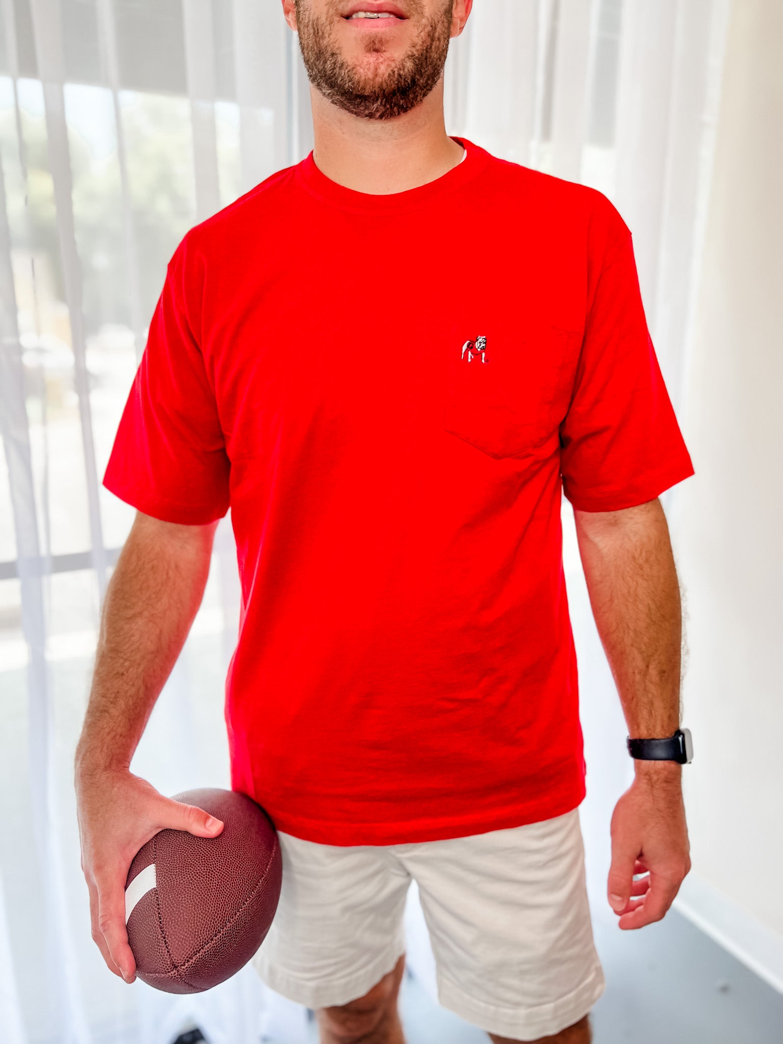 Heathered Tyler T-Shirt in Red | Johnnie-O